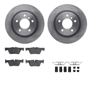 R1 Concepts WFWH1-31128 E- Line Series Brake Rotor W/ Ceramic Brake Pads & Hdw